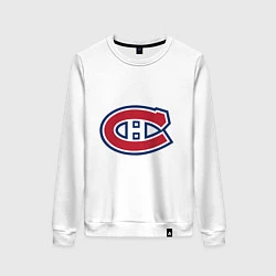 Свитшот хлопковый женский Montreal Canadiens, цвет: белый