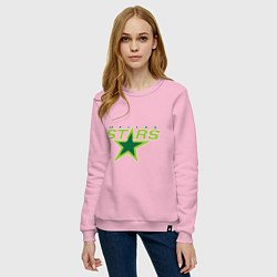 Свитшот хлопковый женский Dallas Stars, цвет: светло-розовый — фото 2