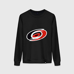 Свитшот хлопковый женский Carolina Hurricanes, цвет: черный