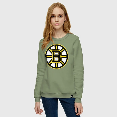 Женский свитшот Boston Bruins / Авокадо – фото 3