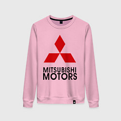Свитшот хлопковый женский Mitsubishi, цвет: светло-розовый