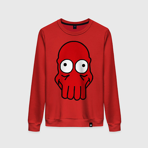 Женский свитшот Dr. Zoidberg Face / Красный – фото 1