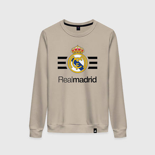 Женский свитшот Real Madrid Lines / Миндальный – фото 1