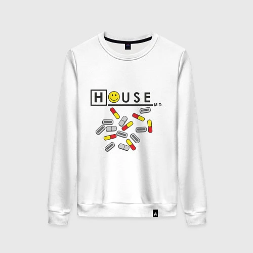 Женский свитшот House M.D. Pills / Белый – фото 1