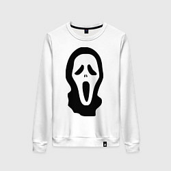 Свитшот хлопковый женский Крик, цвет: белый