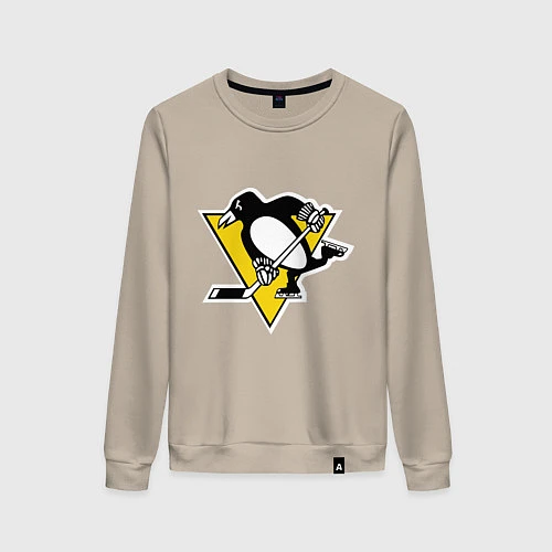 Женский свитшот Pittsburgh Penguins: Malkin 71 / Миндальный – фото 1