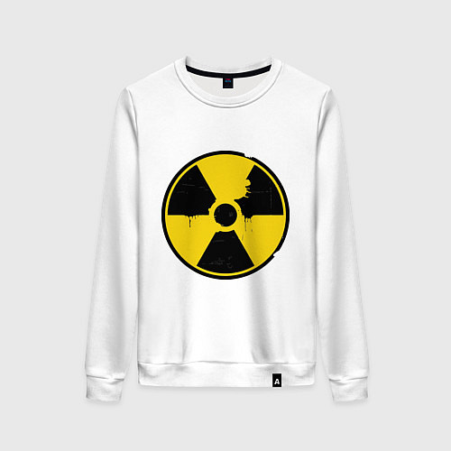 Женский свитшот Радиоактивность / Белый – фото 1