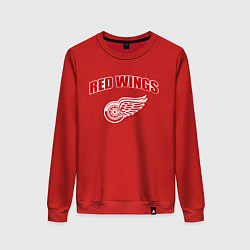 Свитшот хлопковый женский Detroit Red Wings, цвет: красный