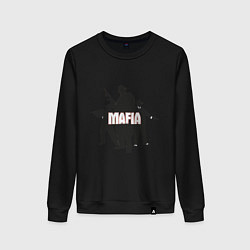Свитшот хлопковый женский Mafia, цвет: черный