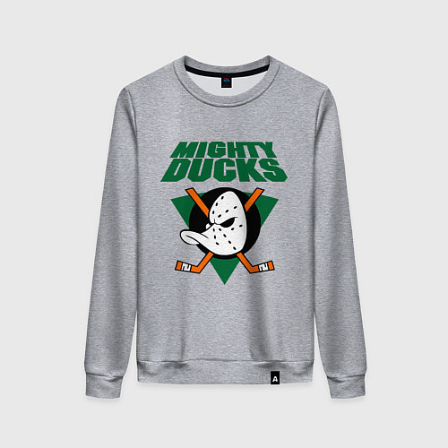 Женский свитшот Anaheim Mighty Ducks / Меланж – фото 1