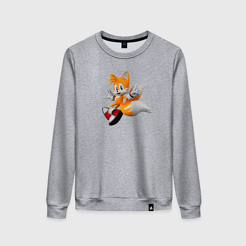 Женский свитшот Лисенок Тейлз / Меланж – фото 1