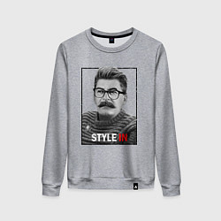 Свитшот хлопковый женский Stalin: Style in, цвет: меланж