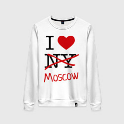 Женский свитшот I love Moscow