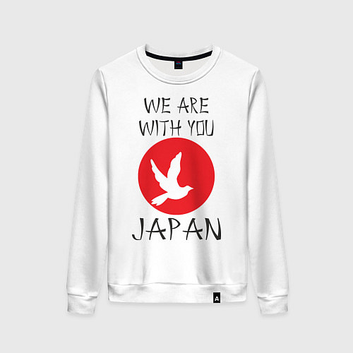 Женский свитшот We Are With You Japan / Белый – фото 1