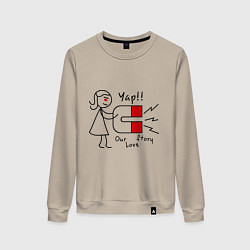 Женский свитшот Yap: Our love story