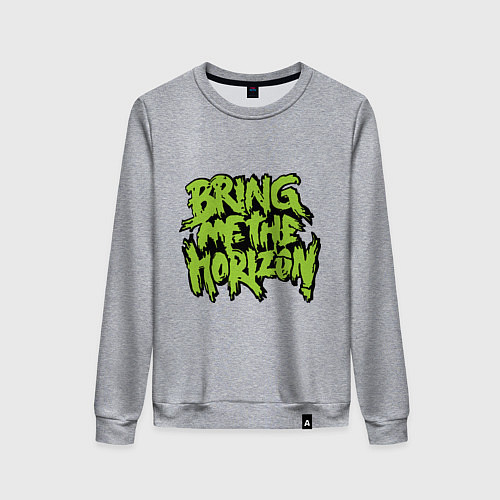 Женский свитшот Bring me the horizon / Меланж – фото 1