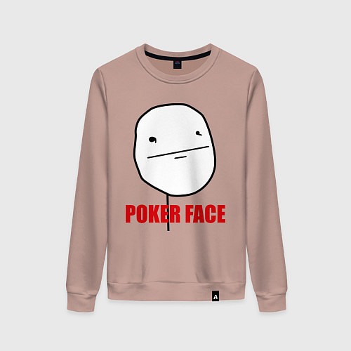 Женский свитшот Poker Face / Пыльно-розовый – фото 1