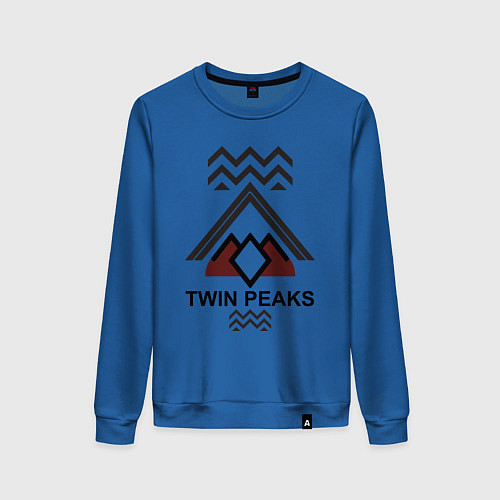 Женский свитшот Twin Peaks House / Синий – фото 1
