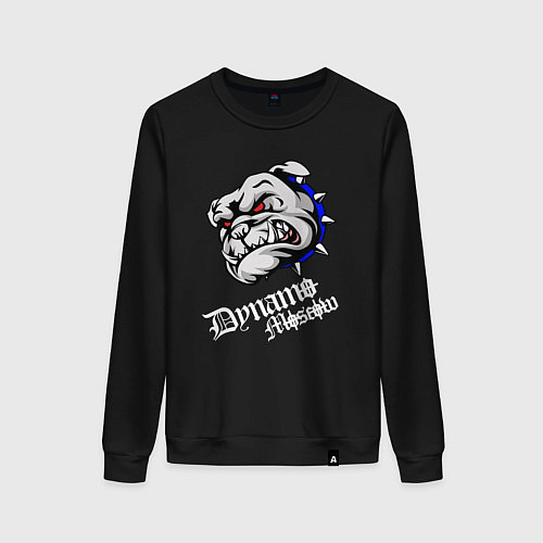 Женский свитшот Бульдог - Москва / Черный – фото 1