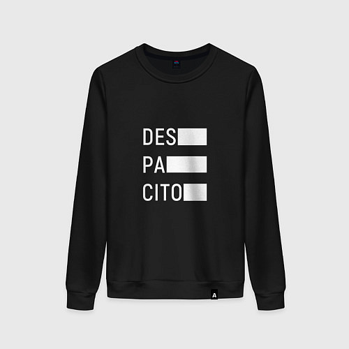 Женский свитшот Despacito Lines / Черный – фото 1