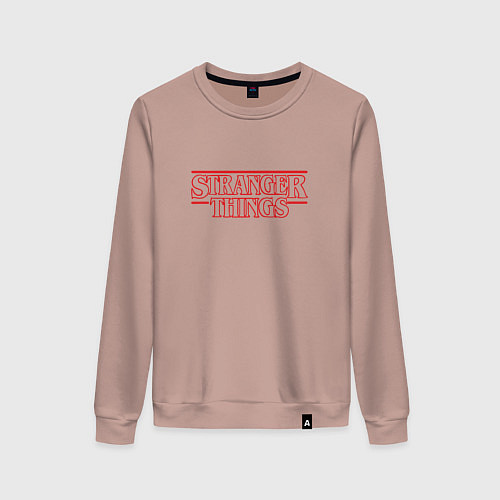 Женский свитшот Stranger Things / Пыльно-розовый – фото 1