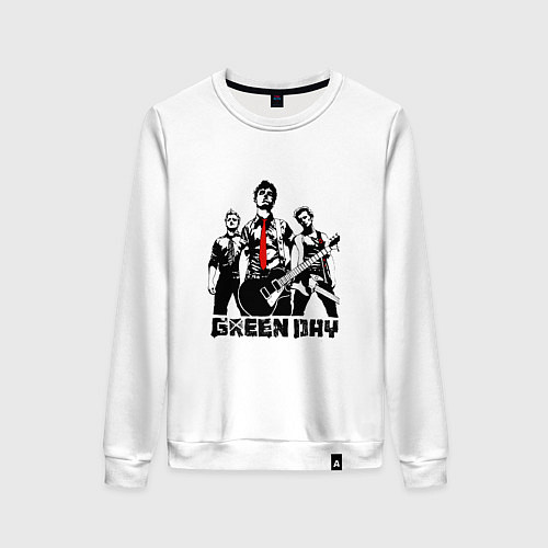 Женский свитшот Группа Green Day / Белый – фото 1