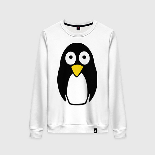 Женский свитшот Милый пингвин / Белый – фото 1