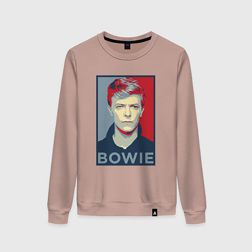 Женский свитшот Bowie Poster / Пыльно-розовый – фото 1