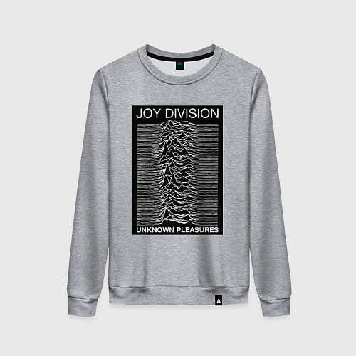 Женский свитшот Joy Division: Unknown Pleasures / Меланж – фото 1