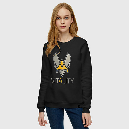 Женский свитшот VITALITY Team: Esports / Черный – фото 3