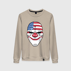 Свитшот хлопковый женский American Mask, цвет: миндальный