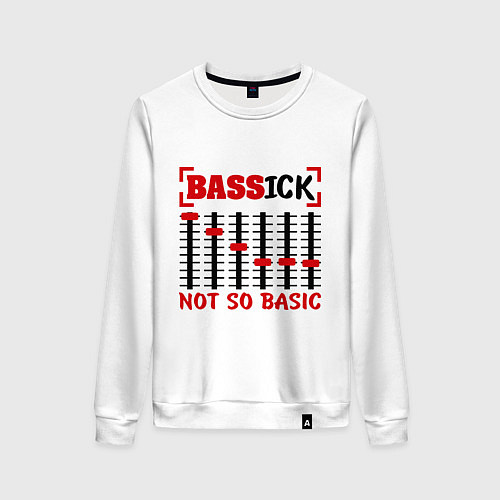 Женский свитшот Bassick: Not so basic / Белый – фото 1