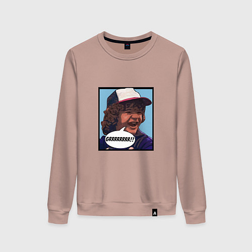 Женский свитшот Очень странные дела / Пыльно-розовый – фото 1