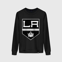 Свитшот хлопковый женский Los Angeles Kings, цвет: черный