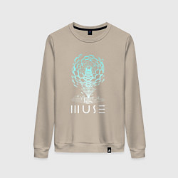 Свитшот хлопковый женский Muse, цвет: миндальный