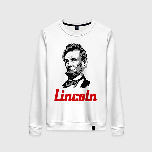 Женский свитшот Abraham Lincoln / Белый – фото 1