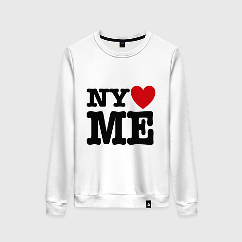 Женский свитшот Ny love me / Белый – фото 1