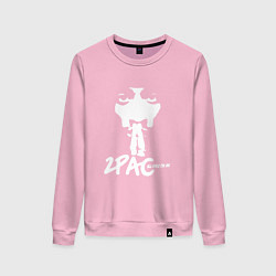 Свитшот хлопковый женский 2Pac: All Eyez On Me, цвет: светло-розовый