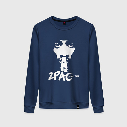 Женский свитшот 2Pac: All Eyez On Me / Тёмно-синий – фото 1