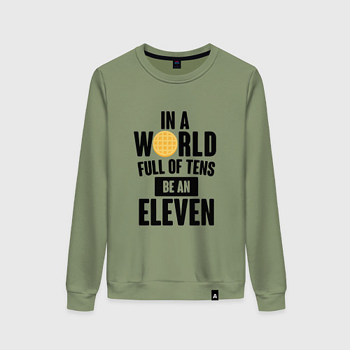Женский свитшот Be A Eleven / Авокадо – фото 1