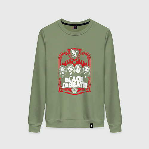 Женский свитшот Black Sabbath Collective / Авокадо – фото 1