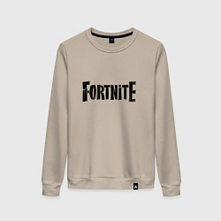 Свитшот хлопковый женский Fortnite Logo, цвет: миндальный