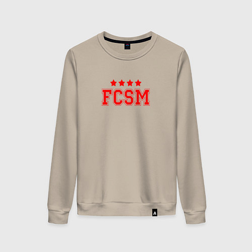 Женский свитшот FCSM Club / Миндальный – фото 1
