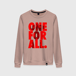Женский свитшот Один за всех