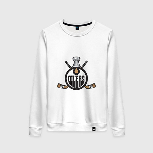 Женский свитшот Edmonton Oilers Hockey / Белый – фото 1