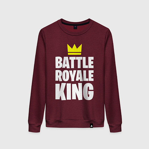 Женский свитшот Battle Royale King / Меланж-бордовый – фото 1