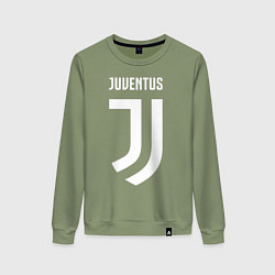 Свитшот хлопковый женский FC Juventus, цвет: авокадо