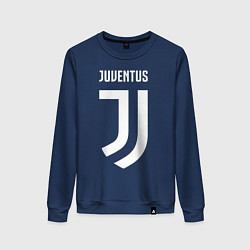Свитшот хлопковый женский FC Juventus, цвет: тёмно-синий