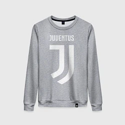 Свитшот хлопковый женский FC Juventus, цвет: меланж