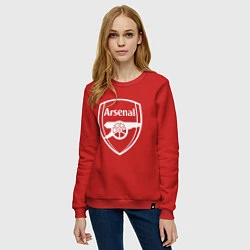 Свитшот хлопковый женский FC Arsenal, цвет: красный — фото 2
